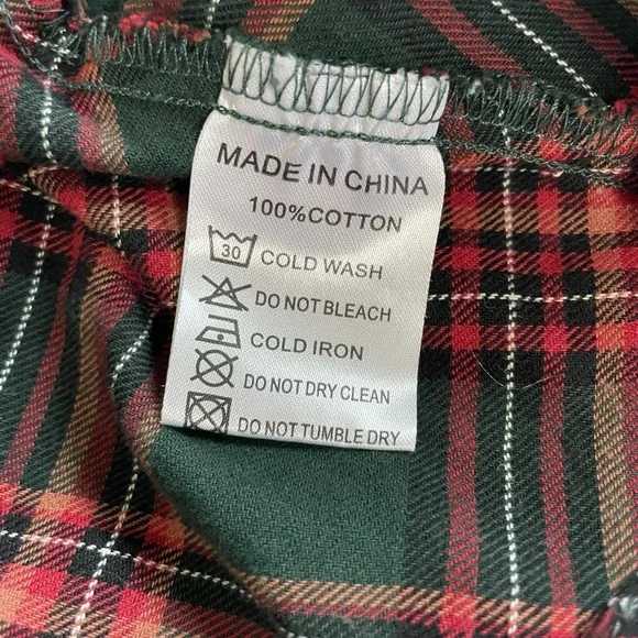 Ivy City Co Hattie Dress XS Green Red Plaid Smocked Midi Cottagecore Holiday - Picture 10 of 10